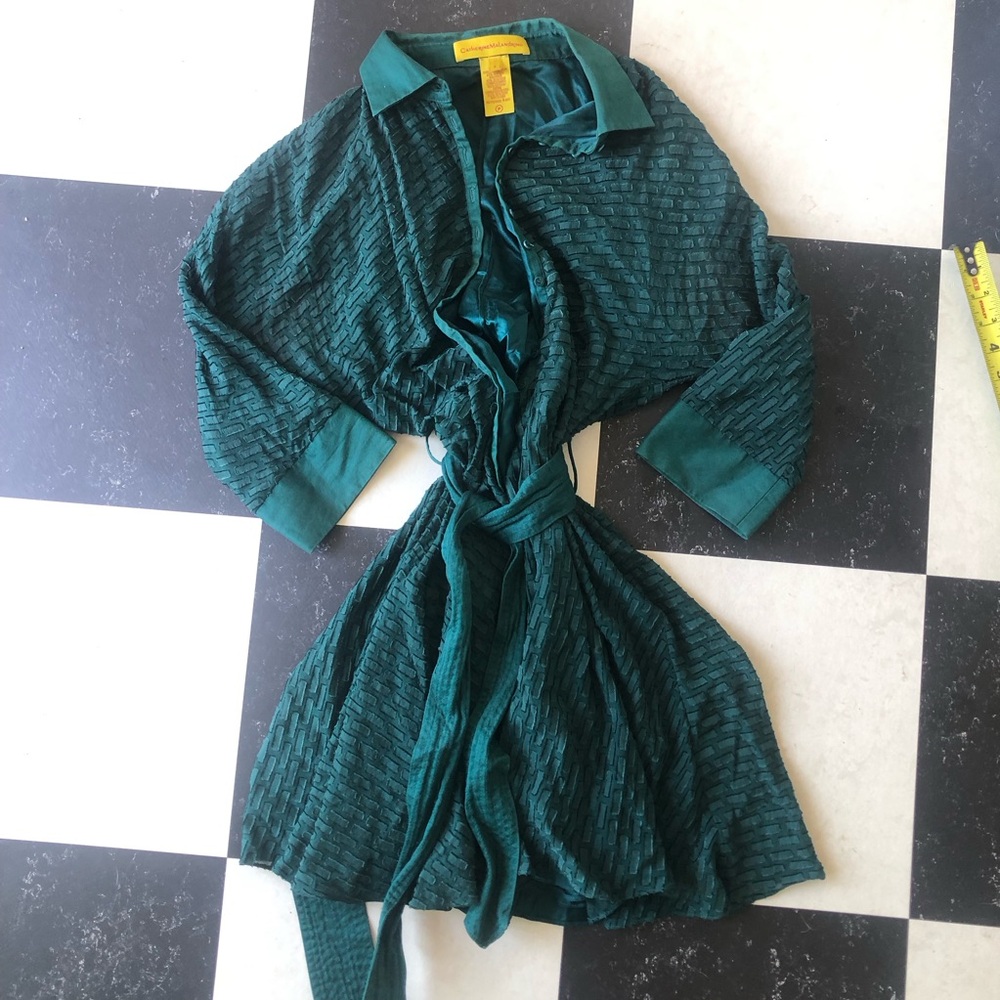 Green Catherine Malandrino Shirt Dress